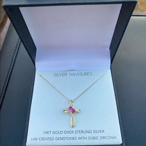 Gold cross necklace